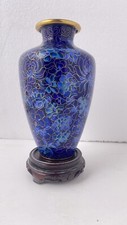 Beau vase cloisonné chinois