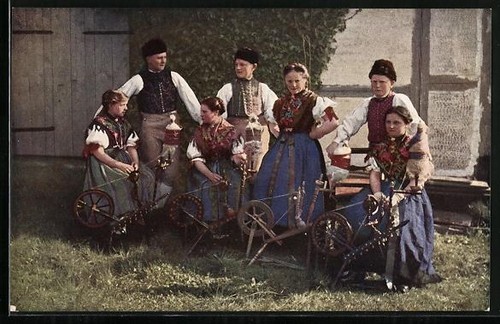 Carte postale costume