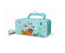 muse radio cd usb portable bleu avec micro m29kb 