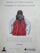 COLUMBIA Vintage Print Ad !! " Good TITANIUM Coat "
