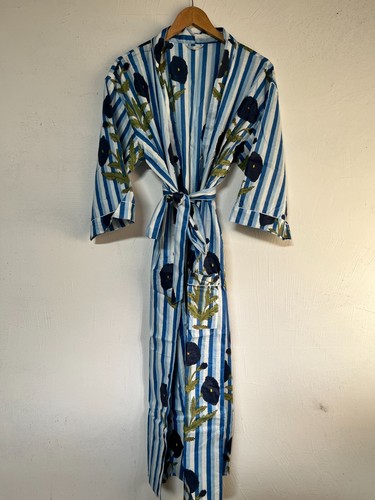 Robe coton rayures - en,