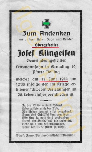 Sterbebild soldat allemand - sterbebild,