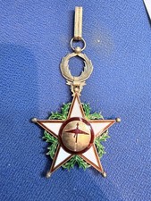 MILITARIA MEDAILLE  MAROC ORDRE COMMANDEUR OUISSAM ALAOUITE ARGENT
