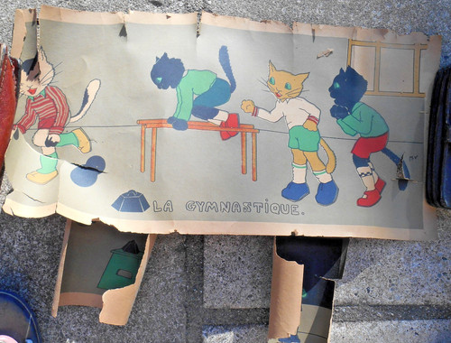 Affiche scolaire ancienne - affiche,
