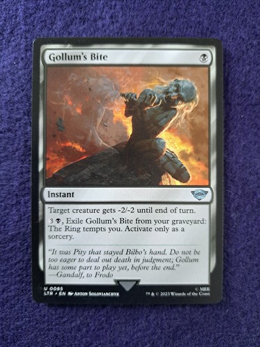 Mtg magic carte gollum s - magic, "gollum's