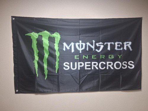 Monster supercross flags 3x6 - supercross,