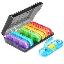 Pilulier Semainier Pilulier Semaine Matin Midi Soir 7 Jours 3 Compartiments P...