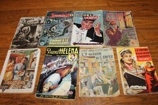 lot de 8 anciens romans policiers divers éditeur petit poche  année 40 50 