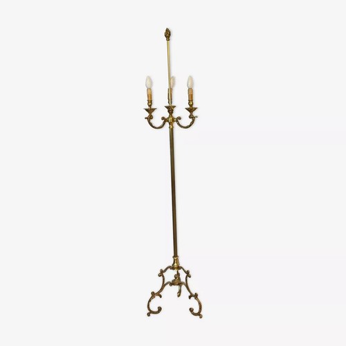 Ancien lampadaire bronze - lampadaire, en
