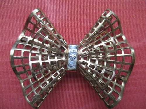 Broche vintage noeud - broche,