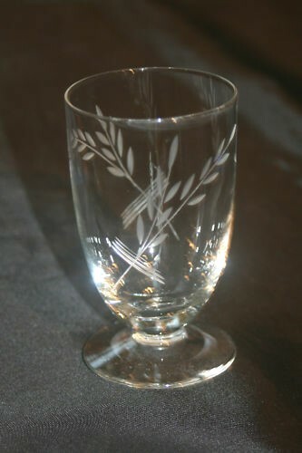 Verre table ancien en - verre,