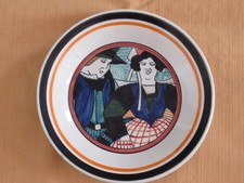 Ancienne assiette HB QUIMPER Atelier Paul Fouillen couple breton COLLECTION