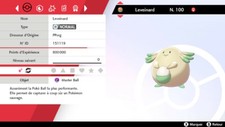 Pokemon LEVEINARD SHINY 6iv