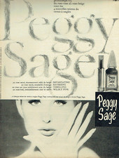 publicité Advertising  0123 1963   cosmétiques beauté ongles Peggy Sage  vernis