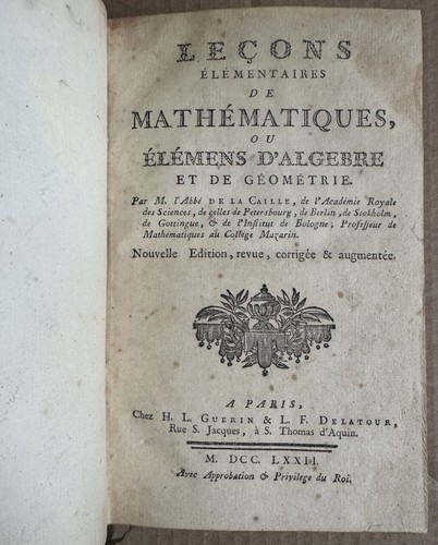Leçons élémentaires - , de