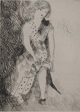 Marie LAURENCIN : Cendrillon et la pantoufle de verre, Gravure originale