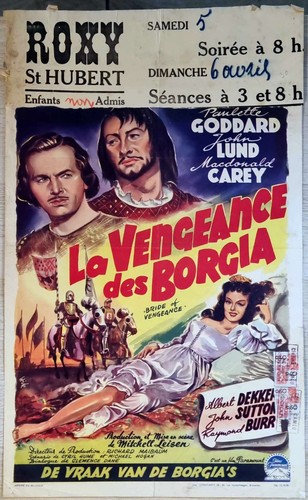 Affiche ancienne cinéma - , belge