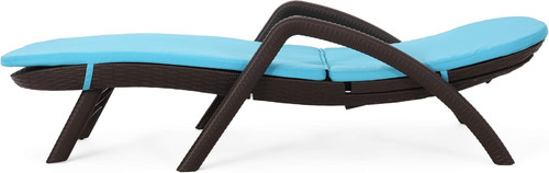 Chaise lounge set - dark, brown