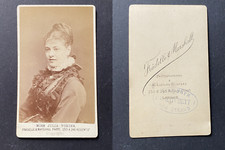 Fradelle & Marshall, London, actrice, Miss Julia Wokins, circa 1875 vintage cdv 