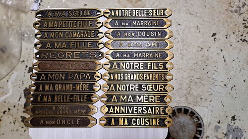 Plaques funeraires en - funeraires,