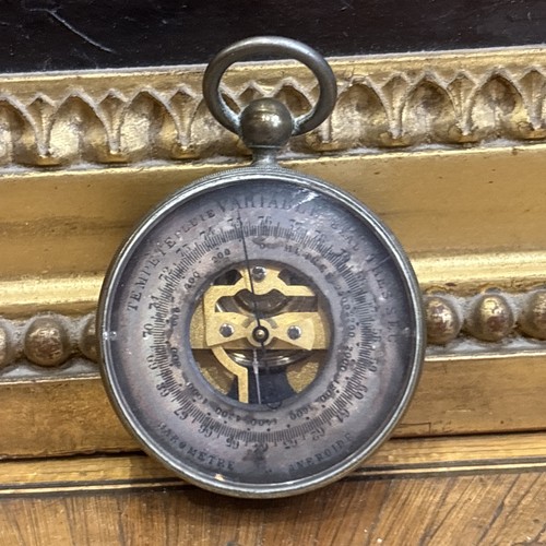 Ancien barometre poche - de,