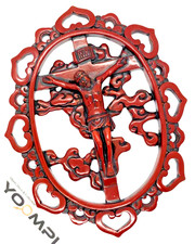 Rare objet ancien art crucifix