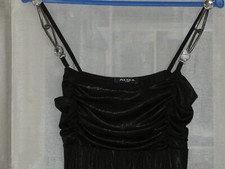 Robe LONGUE MAXI SOIREE Femme Taille 38 Noire EXTENSIBLE DECOLLETE DOS NU