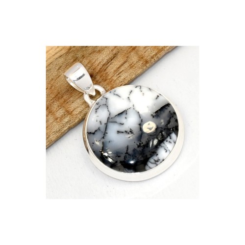 Pendentif rond merlinite - pendentif,