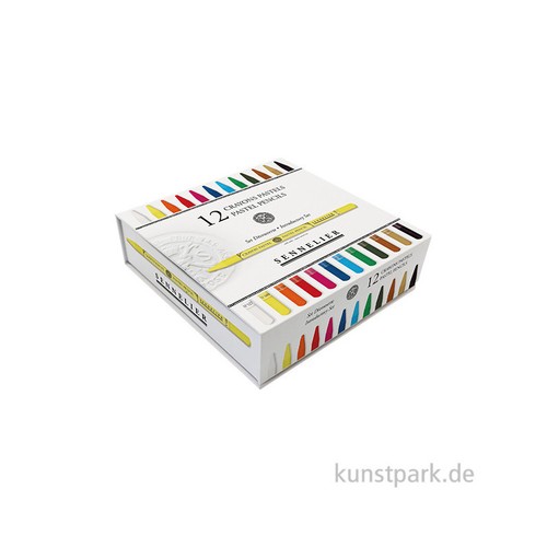 Boite crayons pastel - 12,