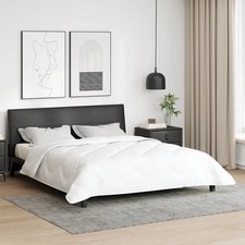 Duvet d'été simple Blanc Microfibre Literie d'été Couette légère douce vidaXL vi