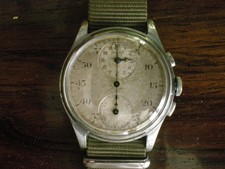 1940 DOXA Régulateur Hommes Chronographe Ss Acier Montre - Original