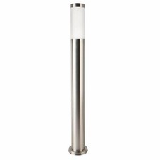 Potelet borne lampe extérieur inox 80 cm de haut 8 cm de diamètre