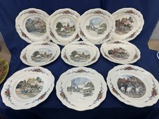 10 anciennes assiettes plates
