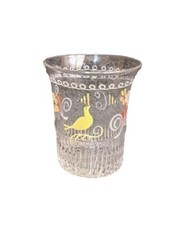 Ancien Verre normand en verre émaille Début XIXeme art populaire 