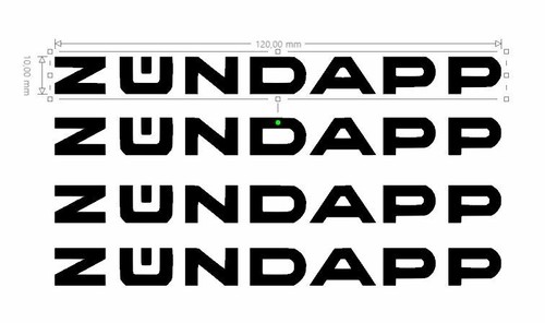 Stickers zundapp 10x120mm - stickers,