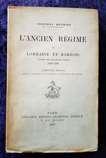 L'ancien régime en Lorraine