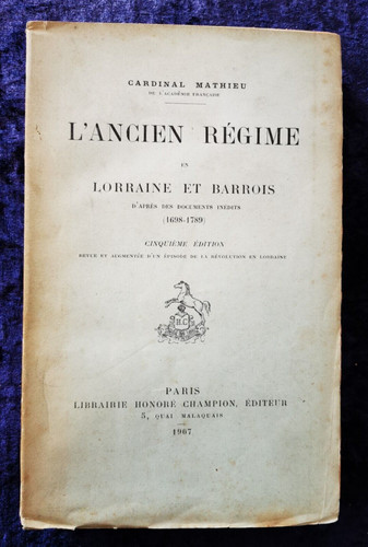 Ancien régime lorraine - régime,