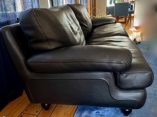 Roche bobois leather - bobois, sofa