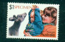 Australia 1987  Children Aussie kids  Kangaroo  1$     SPECIMEN MNH