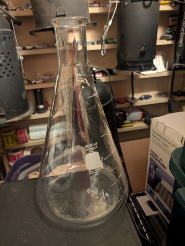 Pyrex 4000ml glass erlenmeyer - 4000ml,