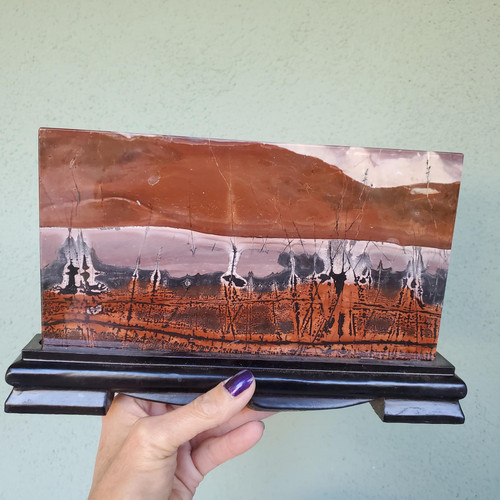 Picture jasper dendrite - picture, pastel