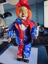 Clown musical h: 38 cm pied à