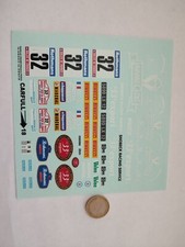 DECALCOMANIE DECALS RENAULT R5 TURBO TOUR DE CORSE N32 1984 1/18