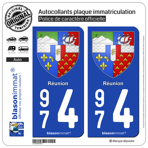 Stickers autocollant plaque - 2,