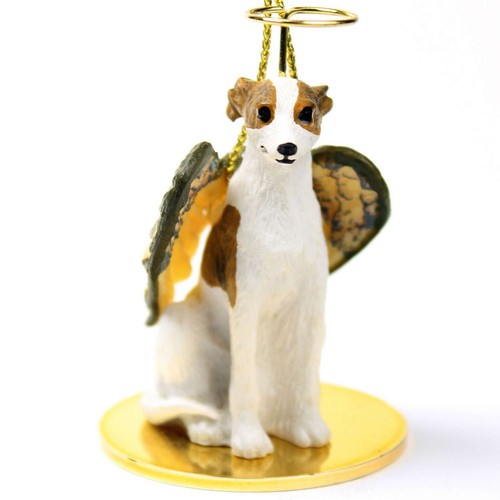 Figurine ange whippet peinte - d'ange,