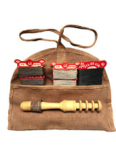 Trousse de couture modèle 1913 toile cachou Poilu WWI France 40