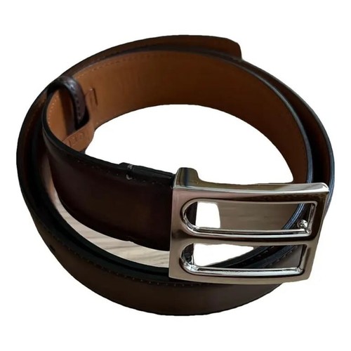 New berluti brown venezia belt - new,