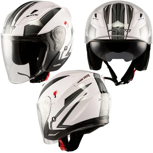 Jet casque moto scooter - scooter, double