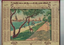 POSTES ALMANACH DES P.T.T. CALENDRIER ANNEE 1923