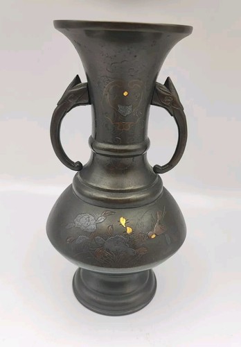 Vase bronze japonais - vase, en